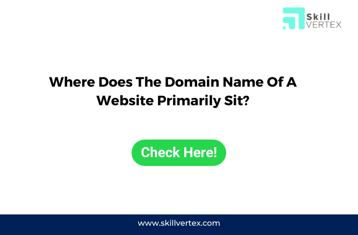 Where Does The Domain Name Of A Website Primarily Sit?