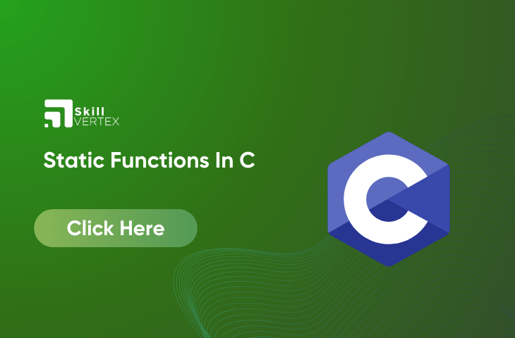 Static Functions In C